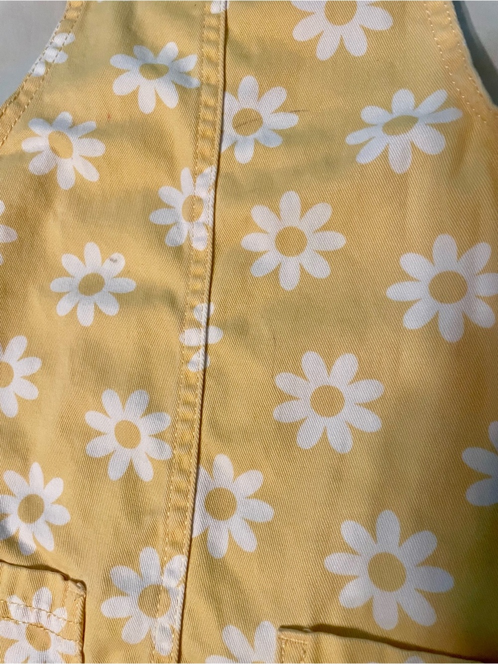 The Children's Place Yellow Daisy Overall Dress - Picture 3 of 4